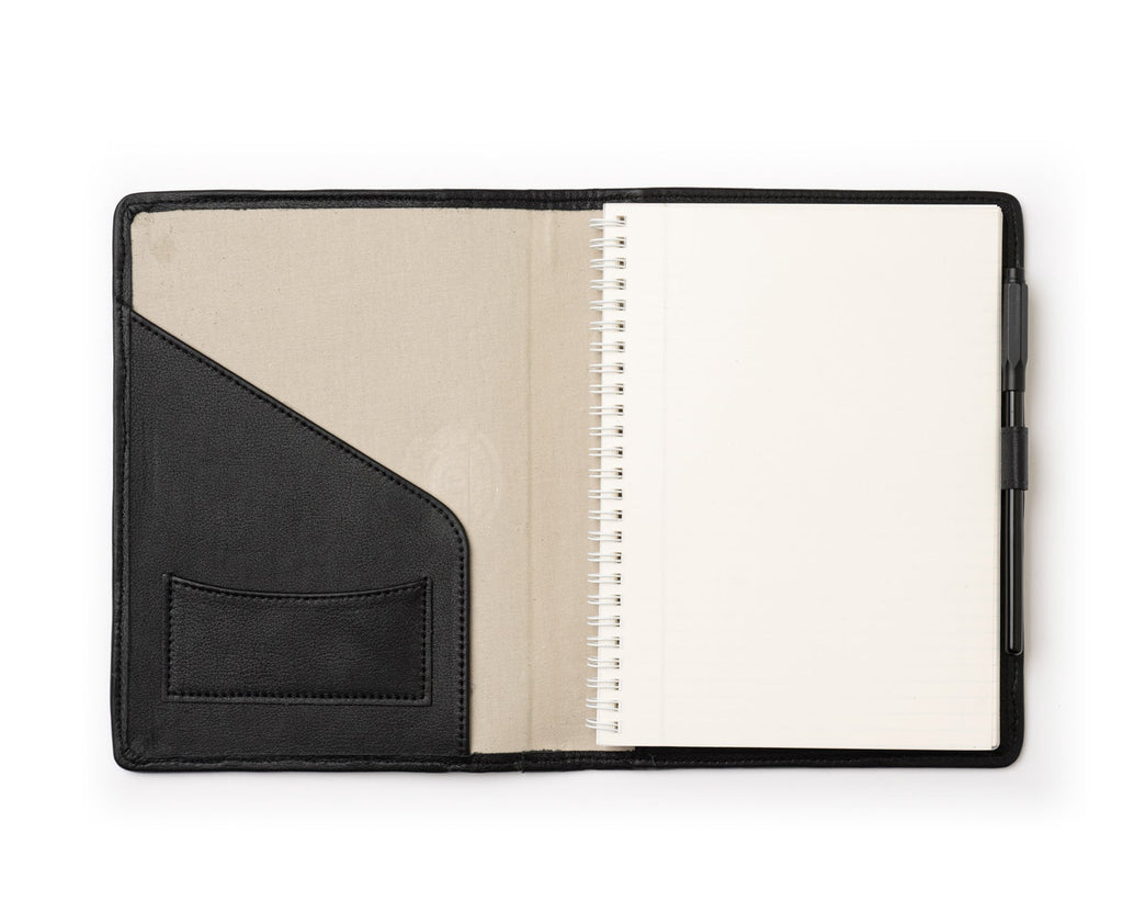 Refillable Journal | Vintage Black Leather