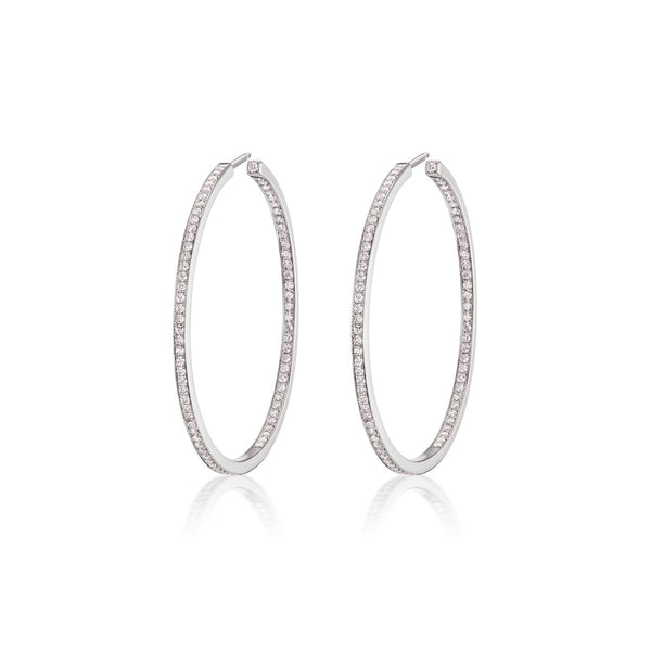 Constellation Cluster Diamond Hoop Earrings – Briony Raymond New York