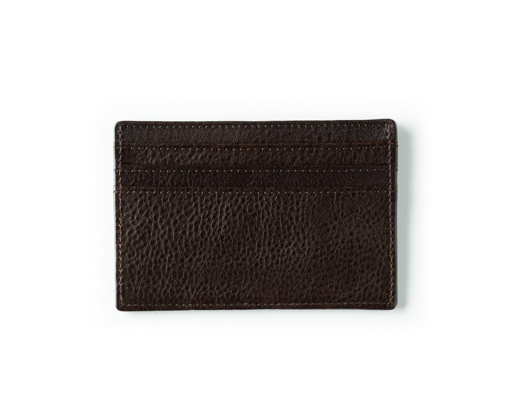 Slim Credit Card Case No. 204 in Vintage Walnut Leather