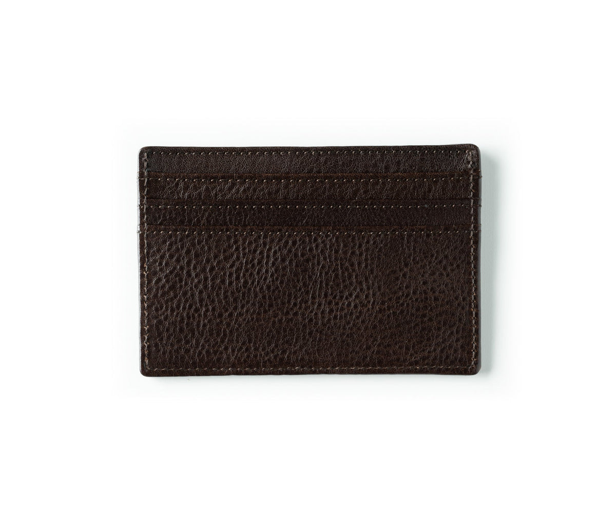 Slim Credit Card Case No. 204 in Vintage Walnut Leather