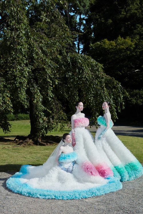 Tomo Koizumi for Treat Maison, a Fantastical Take on Japanese and Western Wedding Dresses