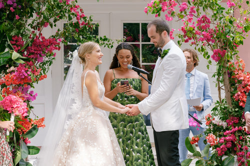 After a Ceremony at The Pink Library on Harbour Island, Guests Hopped to Eleuthera For The Reception
