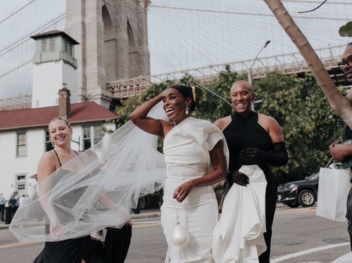 Everyone Wore All Black to Cortne Bonilla and James Oliva's Chic Wedding at Dumbo Loft