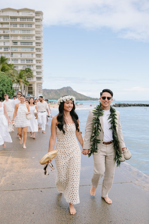 Influencer Monica San Luis and Dayson Watanabe’s "East Coast Meets Hawai'i" Wedding at Kualoa Ranch