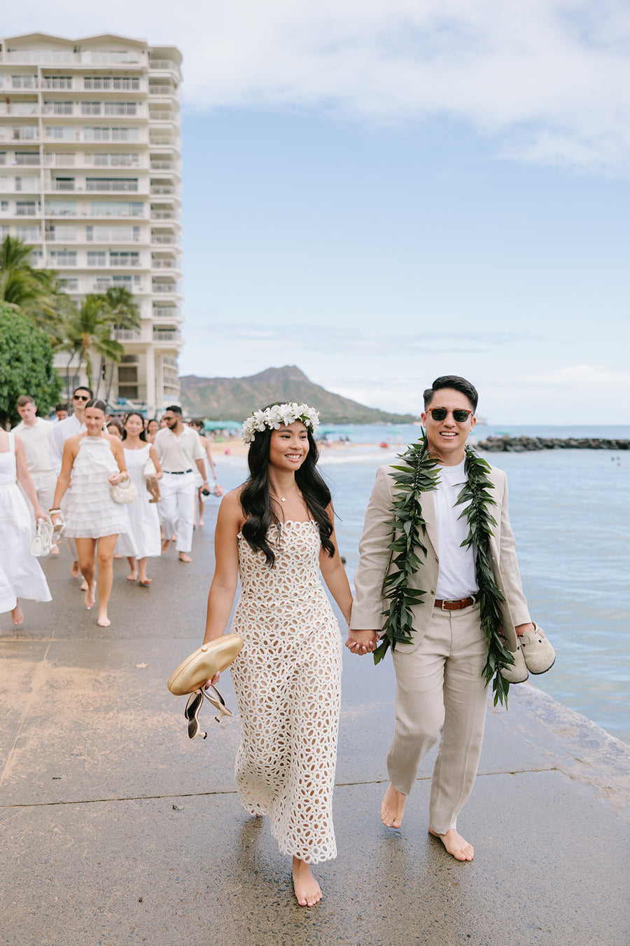 Influencer Monica San Luis and Dayson Watanabe’s "East Coast Meets Hawai'i" Wedding at Kualoa Ranch