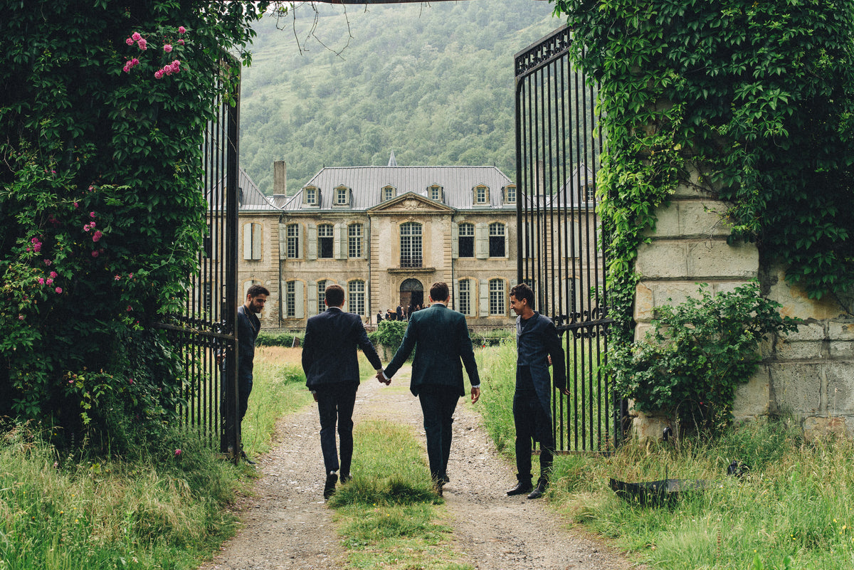 A Decadent French Château Wedding Complete with a Grand Feast and Cake Forest
