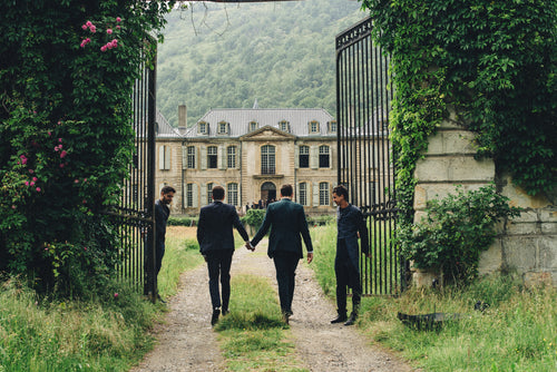 A Decadent French Château Wedding Complete with a Grand Feast and Cake Forest