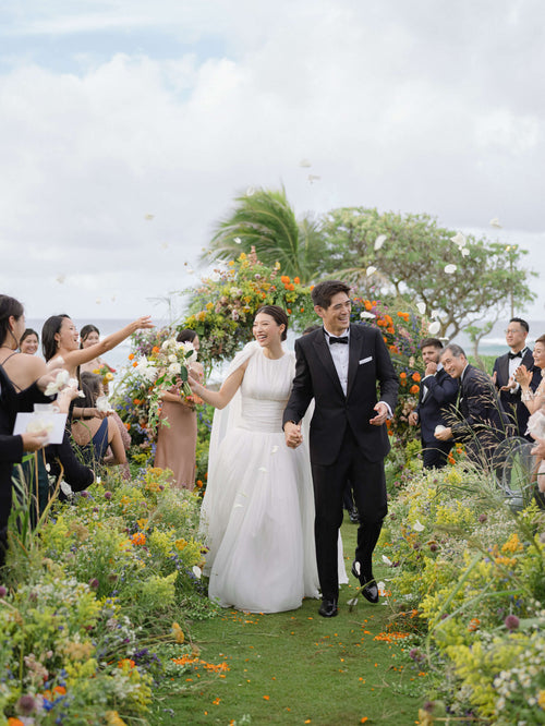 The Bride Wore Giambattista Valli Paris Haute Couture Dress to Her Monet-Inspired Wedding on Oahu
