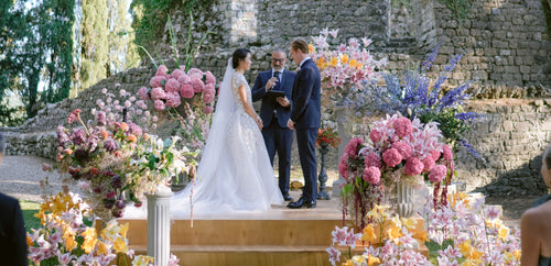 Over The Moon Styled This Bride For Her Wedding at the Rosewood Castiglion del Bosco in Tuscany