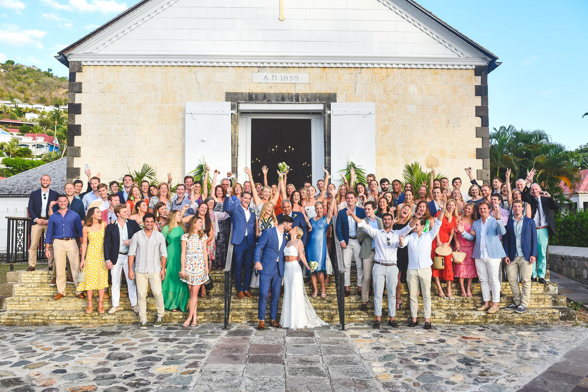 A Friday Ceremony Was Followed by a White Party on Saturday at This Wedding in St. Barths