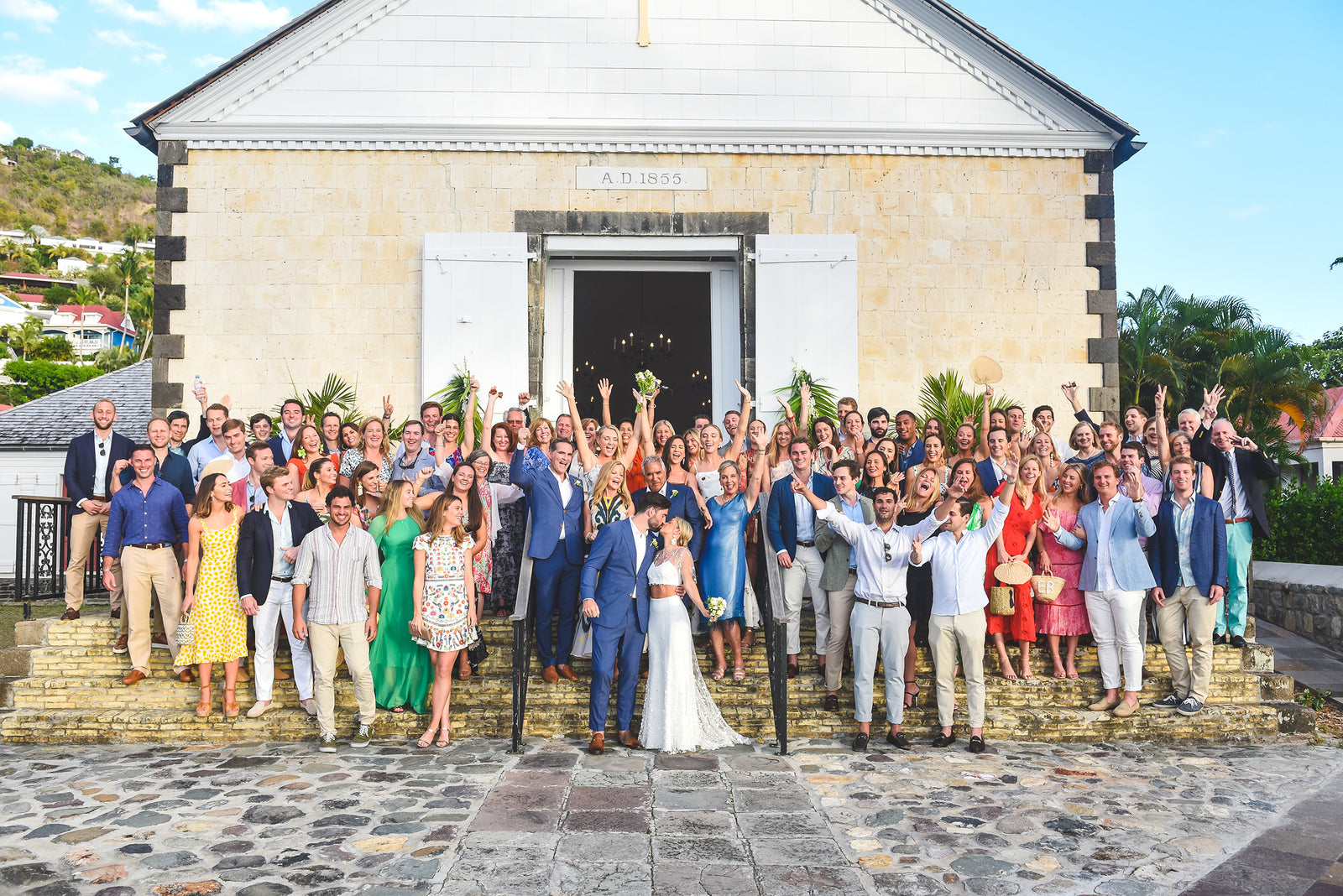 A Friday Ceremony Was Followed by a White Party on Saturday at This Wedding in St. Barths