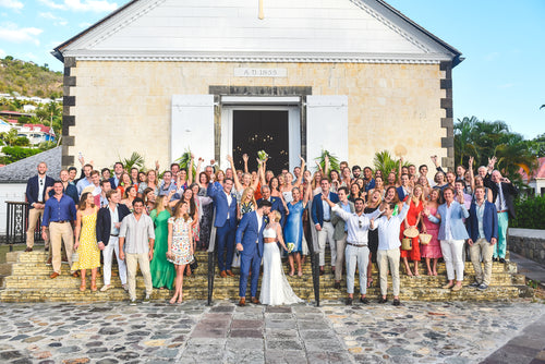 A Friday Ceremony Was Followed by a White Party on Saturday at This Wedding in St. Barths