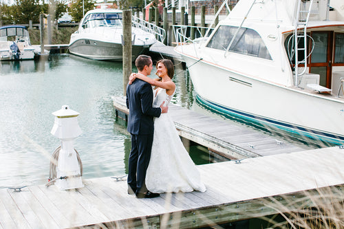 These Newlyweds Had Tin-Cans Tied to The Back of Their Getaway Car At Their Long Island Wedding