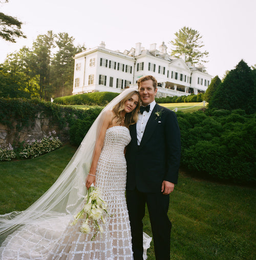 Model Brooke Register and Wiley Wilson’s New England Wedding with a Touch of Southern Flair