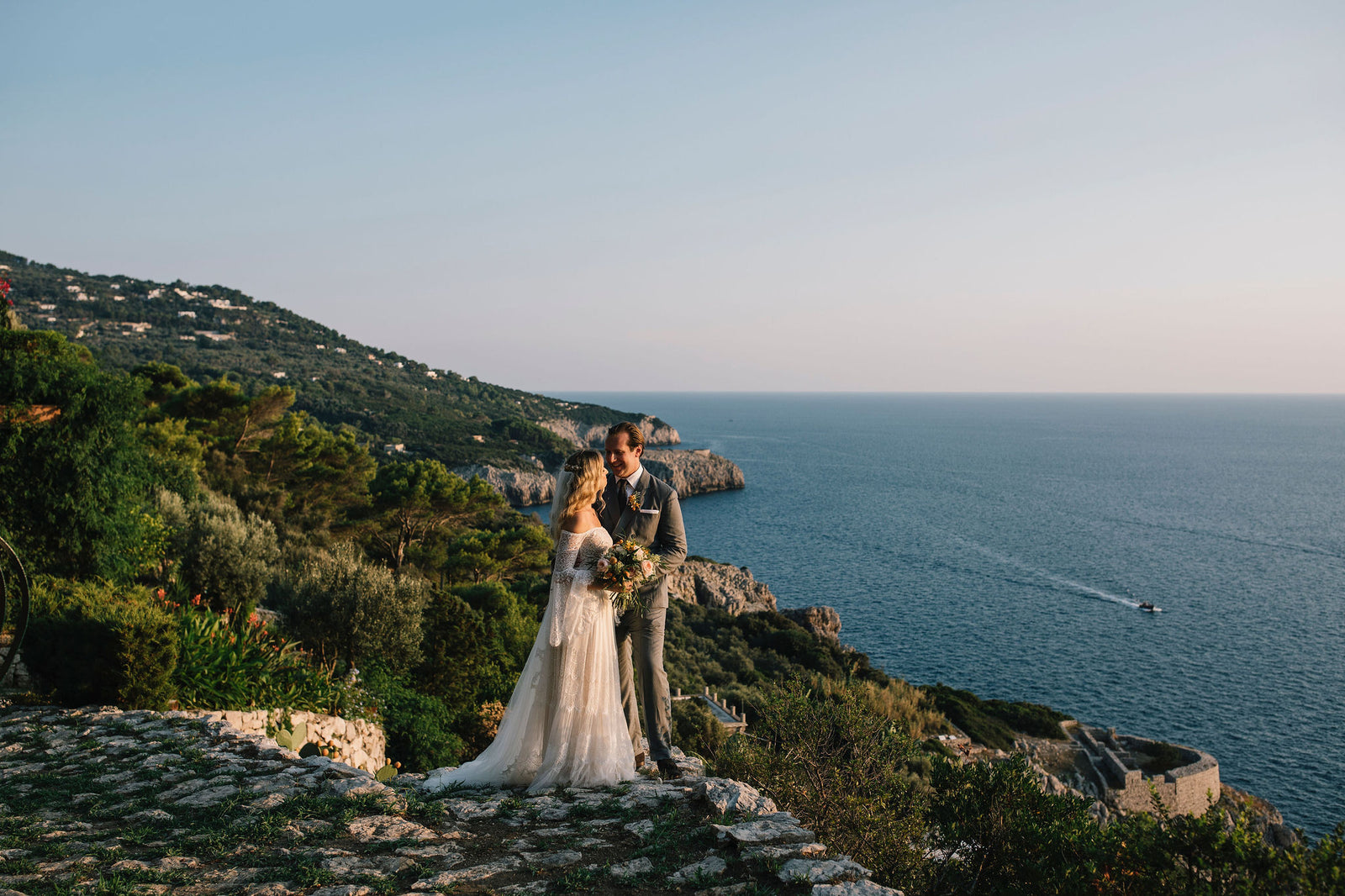 A Magical Wedding Overlooking the Mediterranean Sea in Capri