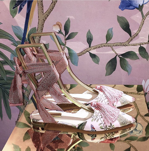 The Aquazzura x deGournay Collaboration Is Giving Us Life This Week