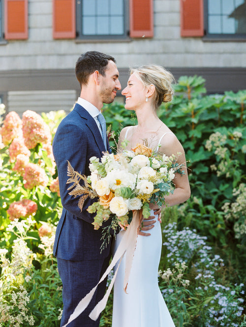 The Bride Wore Carolina Herrera to Her Wedding on the 21st Night of September in Rhode Island