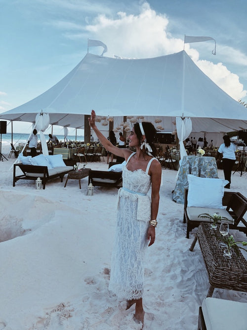 Danielle Snyder Wore The Brock Collection Dress of Our Dreams to Her Rehearsal Dinner