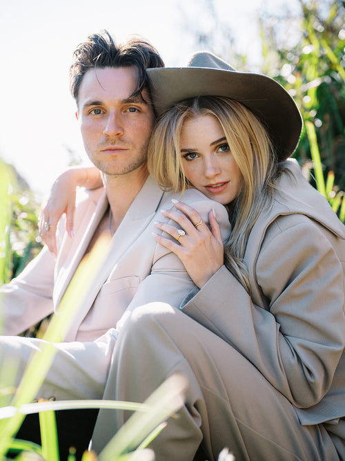 Actress Virginia Gardner and The Struts Bass Player Jed Elliott's Traditional Yet Whimsical Dream Registry