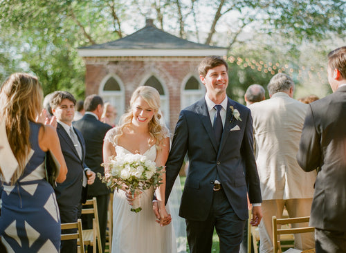 A Classic Garden Wedding at a Private Home in Charleston, S.C.