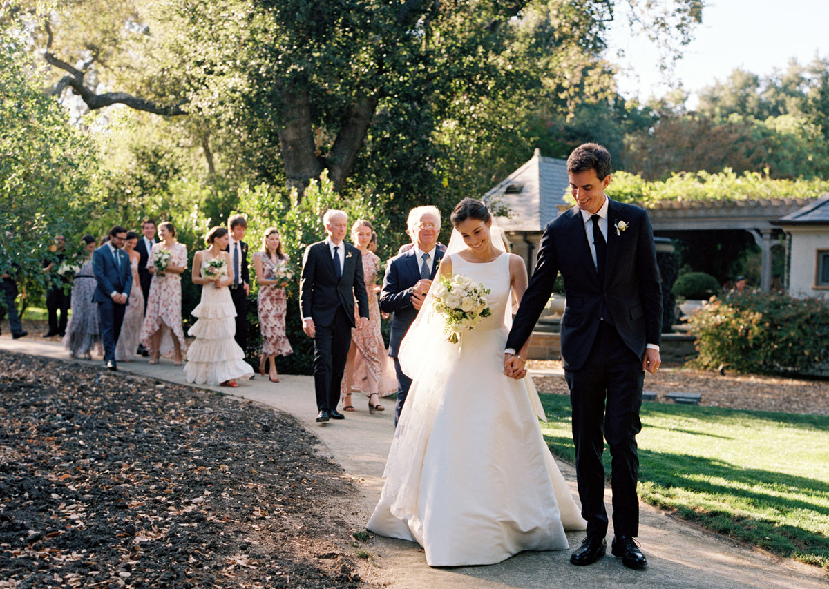After Wildfires Led To A Change in Plans, A Magical Garden Wedding in Atherton