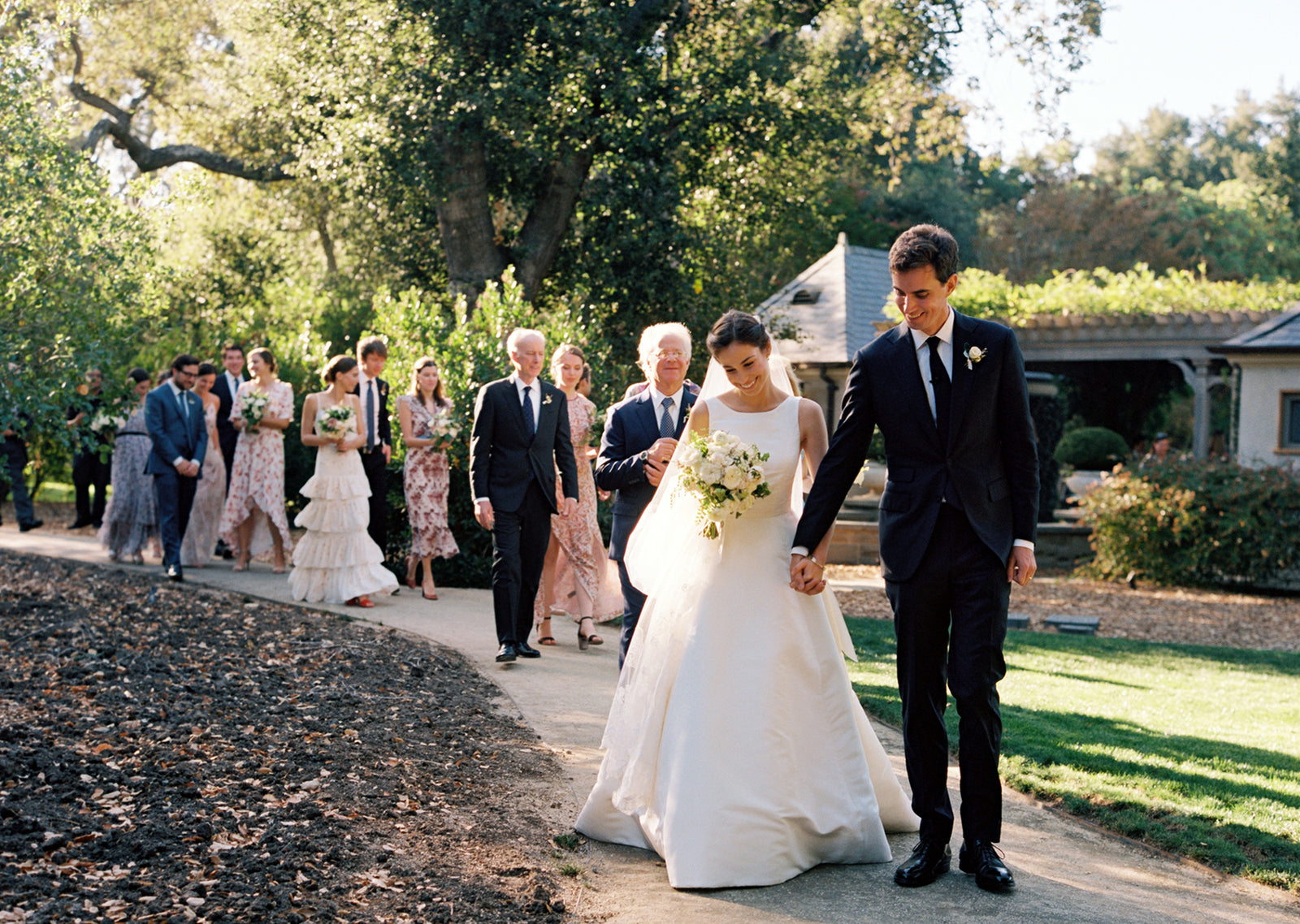 After Wildfires Led To A Change in Plans, A Magical Garden Wedding in Atherton
