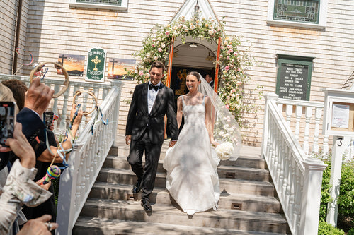 The Bride Wore LEIN, Alexandra Pijut, and Mira Zwillinger Throughout Her Nantucket Wedding Weekend
