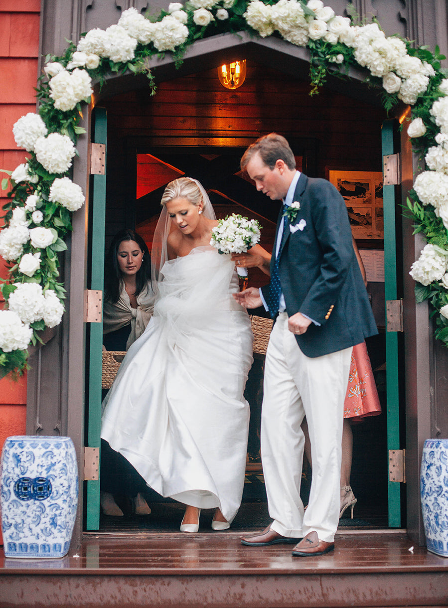 Julia Hoyt and Minot Amory’s Blue and White Wedding in Southampton