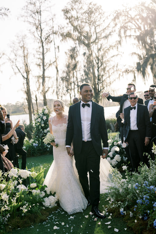 The Bride Wore Vera Wang to Her Romantic Wedding in Isleworth