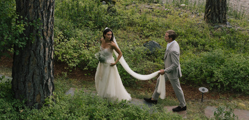 Chase Gerber and Henry Ordway’s Organic, Western-Esque Backyard Wedding in Whitefish, Montana