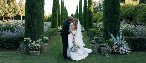 Maggie Varvel Wore Oscar de la Renta to Marry Derek Vincent at Her Family’s Home in Provence