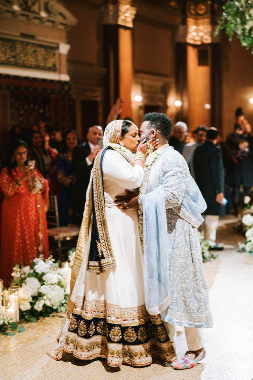 A Vibrant Wedding in Brooklyn That Honored The Bride’s Indian Heritage
