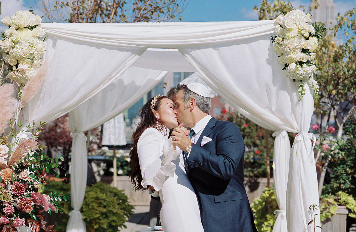 Emm Kuo Accessories Brand Founder Emmaline Kuo Ranzman's Manhattan Rooftop Micro-Wedding