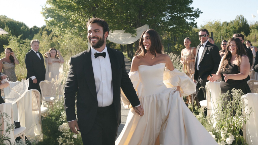 A Celebrity Stylist Wore 10 Looks for Her Fashion-Filled Wedding at Wildflower Farms