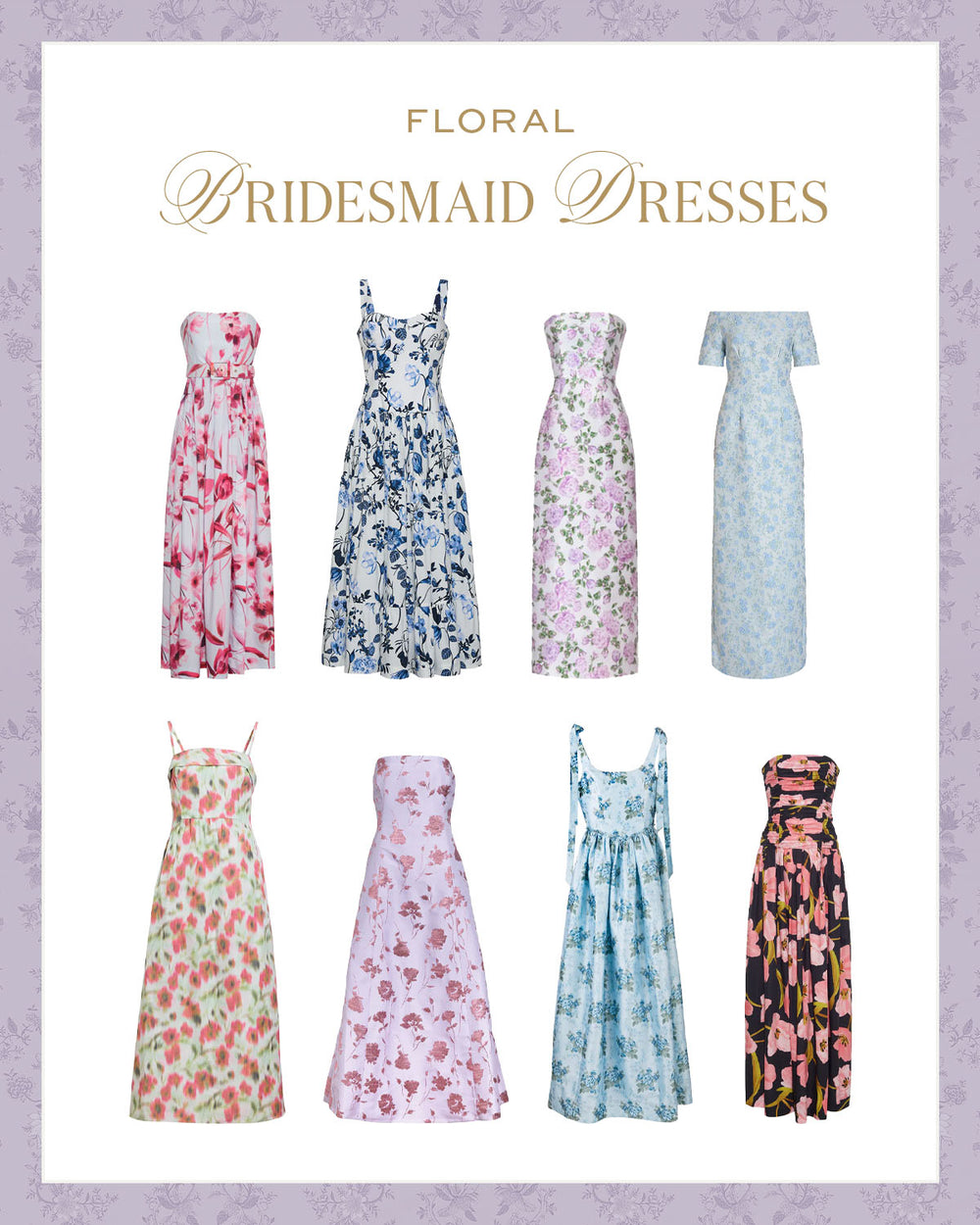 A Shopping Guide to Bridesmaid Dresses in Every Color Palette For Spring