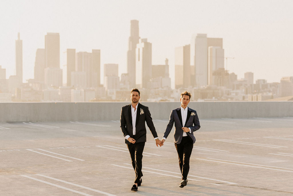 From Connecting Over Dinner at Lance Bass's House to a Dreamy Outdoor Wedding in DTLA