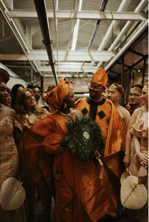 A Bright Yoruba and Kom Engagement Ceremony Followed by an Elegant Church Wedding in Louisville