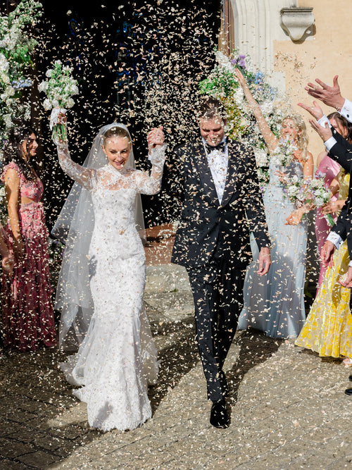 Years After a First Date at a French Restaurant, This Couple Wed at Château du Grand-Lucé in The Loire Valley