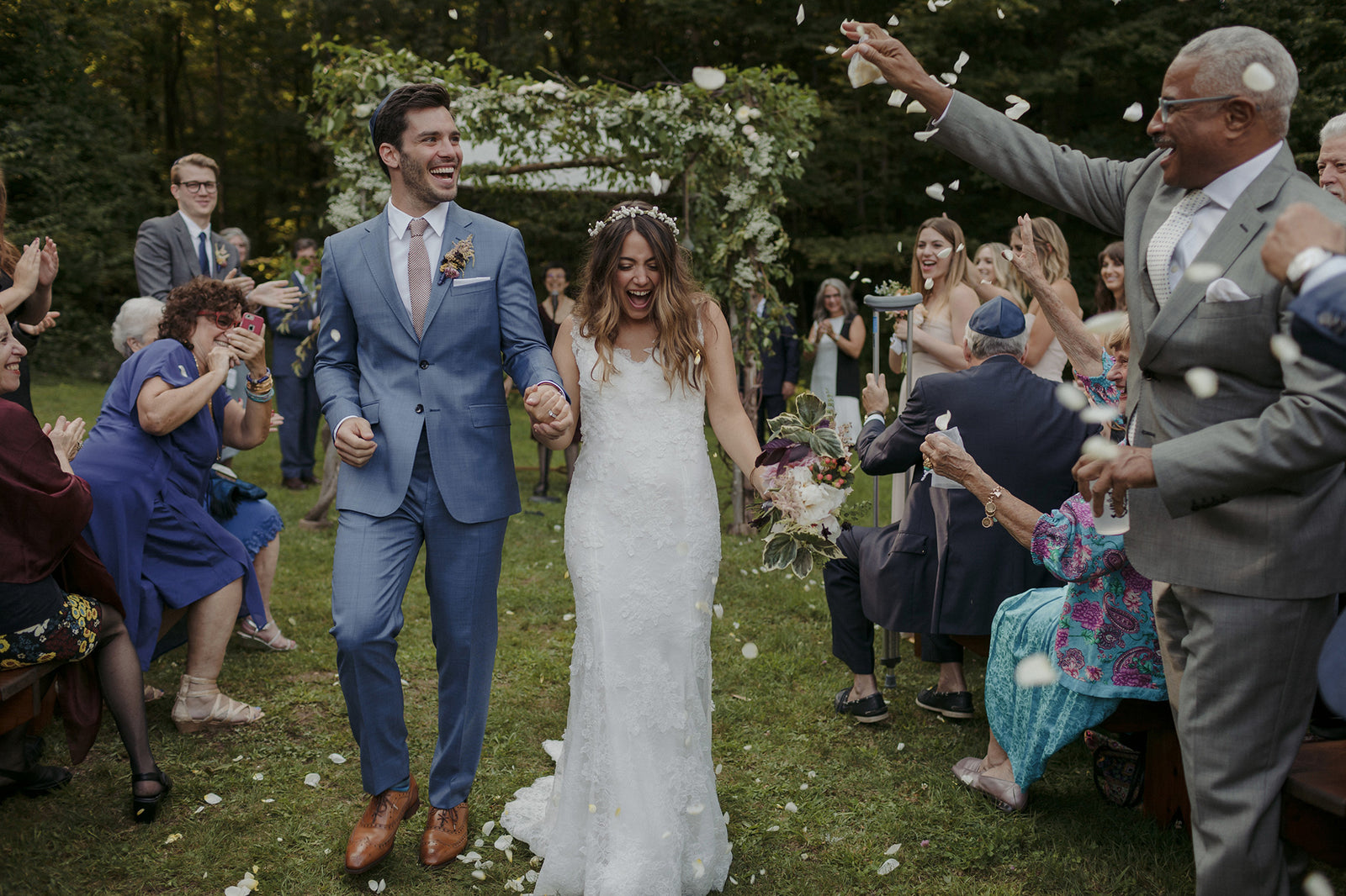 Summer Camp Meets Secret Garden For This Romantic Wedding in the Catskills