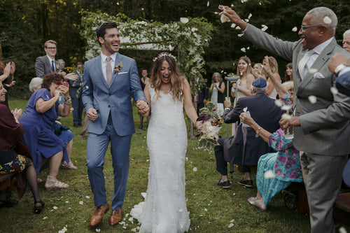 Summer Camp Meets Secret Garden For This Romantic Wedding in the Catskills