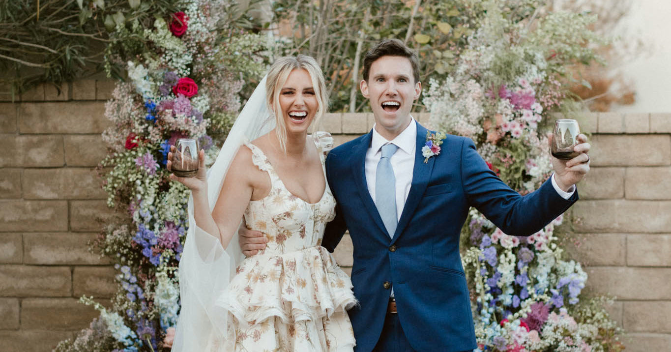 This OTM-Styled Bride Wore Brock Collection to Her Micro-Wedding in Southern California