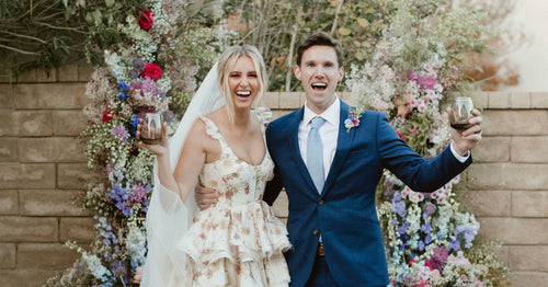 This OTM-Styled Bride Wore Brock Collection to Her Micro-Wedding in Southern California