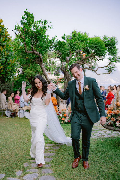 A Color Palette of Terracotta and Forest Green Led The Design For This Summer Wedding in Amalfi