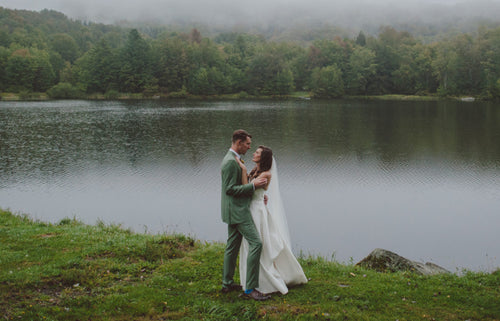 The Groom Sang and Played Guitar as The Bride Walked Down the Aisle at This Summer Camp Wedding