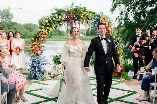 A Year After Their Civil Ceremony, This Couple Celebrated Their Wedding at the Chicago Botanic Gardens