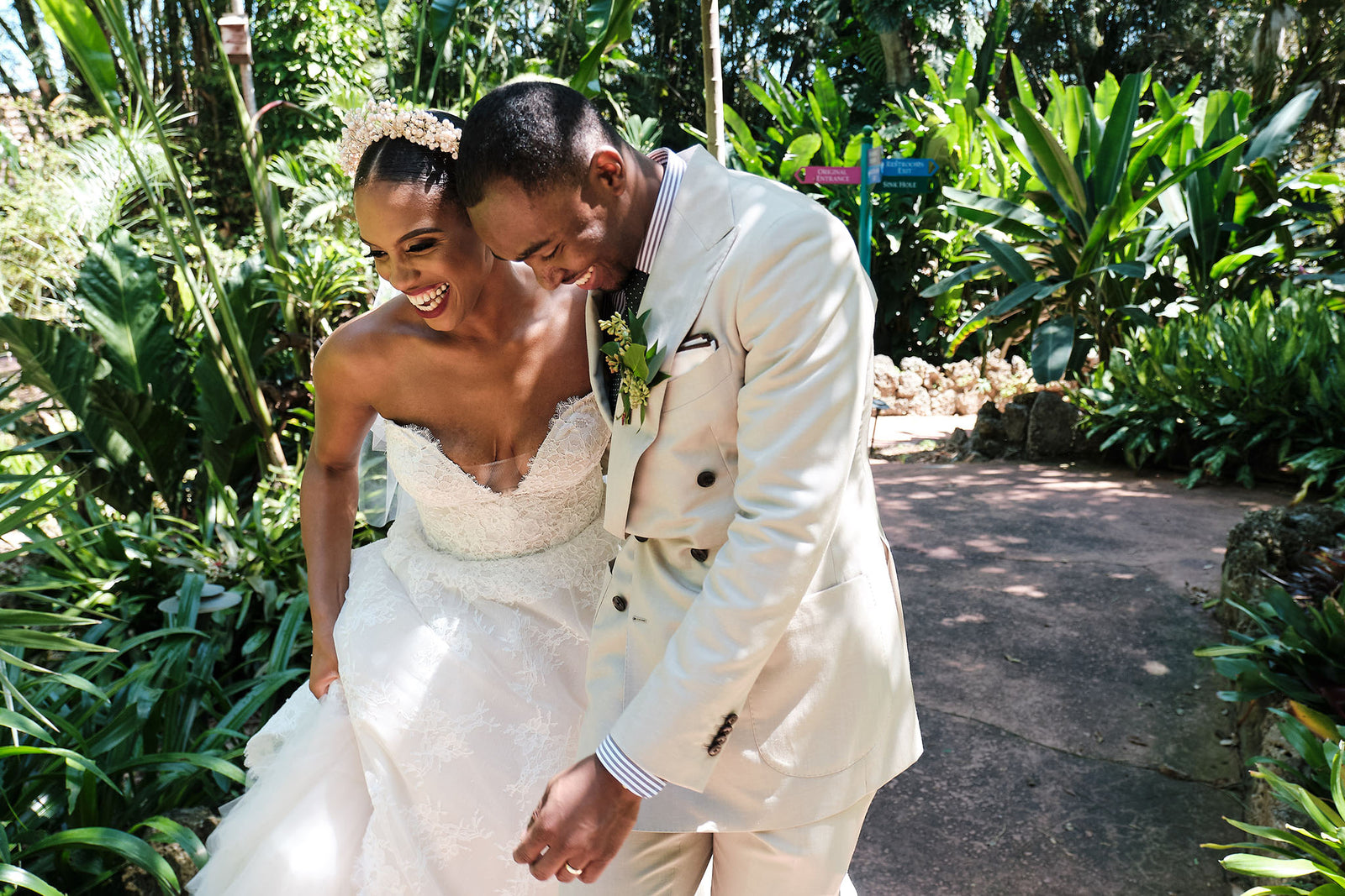 A Lush, Green Wedding with Haitian Touches in Miami
