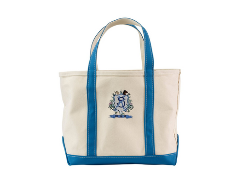 How to Embroider Your Wedding Crest on an L.L. Bean Boat & Tote