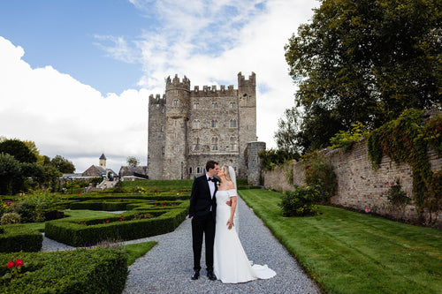 A Rainbow Appeared Above Kilkea Castle at This Summer Wedding in Ireland