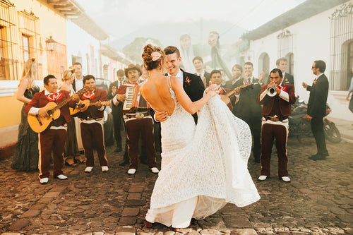 This Wedding in Guatemala Had a Loose Theme of "James Bond in the Jungle"