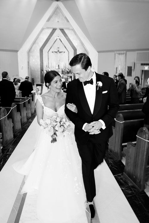 The Groom and His Grandfather Created Beautiful Watercolors for His Intimate Backyard Wedding in New England